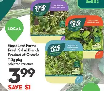 Longo's GoodLeaf Farms Fresh Salad Blends offer