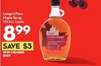 Longo's Longo's Pure Maple Syrup offer