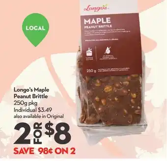 Longo's Longo's Maple Peanut Brittle offer