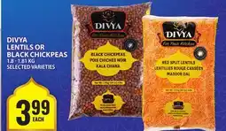 Food Basics DIVYA LENTILS OR BLACK CHICKPEAS offer