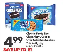 Longo's Christie Family Size Chips Ahoy!, Oreo or Oreo Cakesters Cookies offer