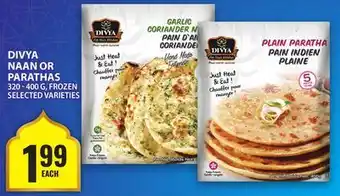 Food Basics DIVYA NAAN OR PARATHAS offer