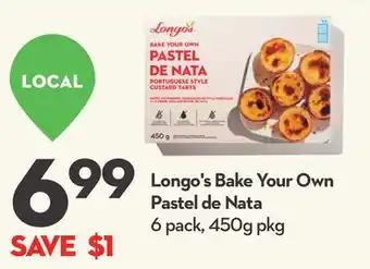 Longo's Longo's Bake Your Own Pastel de Nata offer