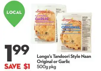 Longo's Longo's Tandoori Style Naan offer