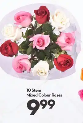 Longo's 10 Stem Mixed Colour Roses offer