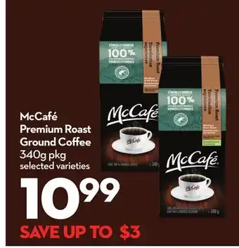 Longo's McCafé Premium Roast Ground Coffee offer