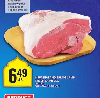 Food Basics NEW ZEALAND SPRNG LAMB FRESH LAMB LEG offer