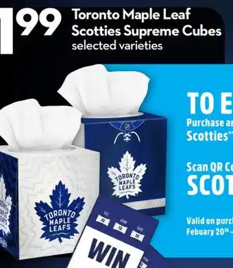 Longo's Toronto Maple Leaf Scotties Supreme Cubes offer