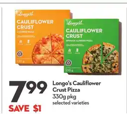 Longo's Longo's Cauliflower Crust Pizza offer