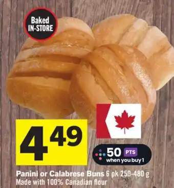 Foodland Panini or Calabrese Buns offer