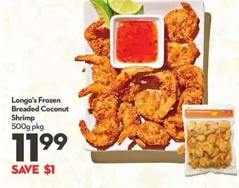 Longo's Longo's Frozen Breaded Coconut Shrimp offer