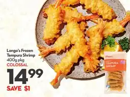 Longo's Longo's Frozen Tempura Shrimp offer