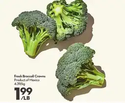 Longo's Fresh Broccoli Crowns offer