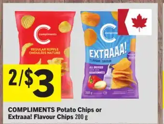 Foodland COMPLIMENTS Potato Chips or Extraaa! Flavour Chips offer