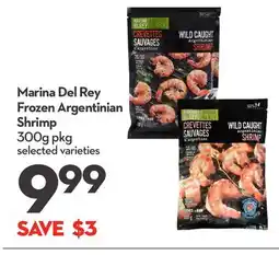 Longo's Marina Del Rey Frozen Argentinian Shrimp offer