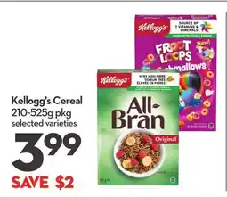 Longo's Kellogg's Cereal offer