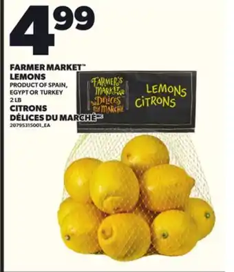 Independent Grocer FARMER MARKET LEMONS, 2 LB offer