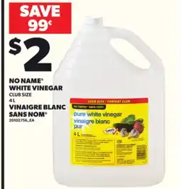 Independent Grocer NO NAME WHITE VINEGAR, CLUB SIZE 4L offer