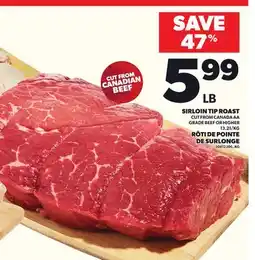 Independent Grocer SIRLOIN TIP ROAST offer