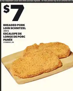 Independent Grocer BREADED PORK LOIN SCHNITZEL, 300 G offer