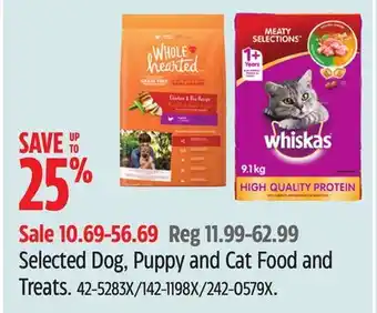 Canadian Tire Selected Dog, Puppy and Cat Food and Treats offer