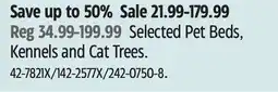 Canadian Tire Petco Selected Pet Beds, Kennels and Cat Trees offer