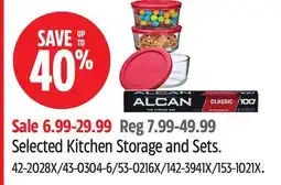 Canadian Tire Alcan Selected Kitchen Storage and Sets offer