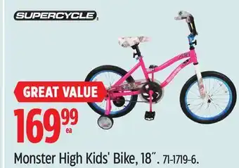 Canadian Tire Monster High Monster High Kids' Bike, 18˝ offer