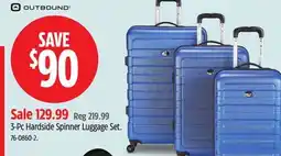 Canadian Tire Outbound 3-Pc Hardside Spinner Luggage Set offer