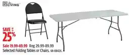 Canadian Tire FOR LIVING Selected Folding Tables or Chairs offer