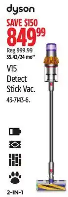 Canadian Tire Dyson V15 Detect Stick Vac offer