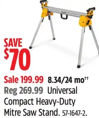 Canadian Tire DEWALT Compact Heavy-Duty Mitre Saw Stand offer