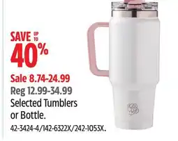 Canadian Tire Selected Tumblers or Bottle offer