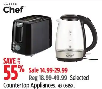 Canadian Tire Master Chef Selected Countertop Appliances offer