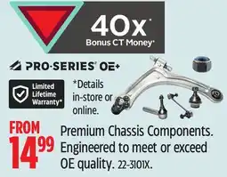 Canadian Tire Pro-Series Premium Chassis Components. Engineered to meet or exceed OE quality offer