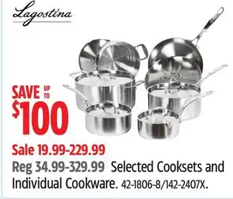 Canadian Tire Lagostina Selected Cooksets and Individual Cookware offer