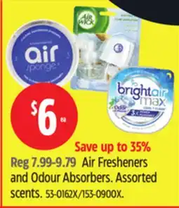 Canadian Tire Air Sponge Air Fresheners and Odour Absorbers offer