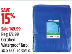 Canadian Tire Certified Waterproof Tarp offer