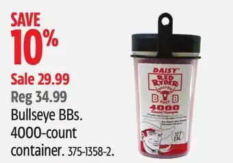 Canadian Tire Daisy Bullseye BBs. 4000-count container offer