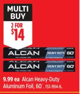 Canadian Tire Alcan Heavy-Duty Aluminum Foil, 60´ offer