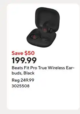 Staples Beats Fit Pro True Wireless Earbuds, Black offer