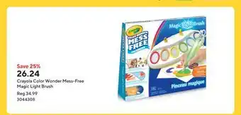 Staples Crayola Color Wonder Mess-Free Magic Light Brush offer