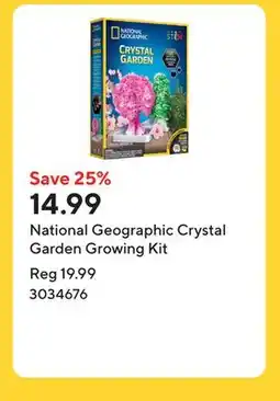 Staples National Geographic Crystal Garden Growing Kit offer