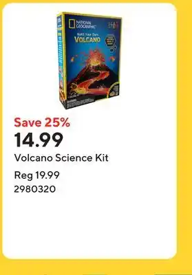 Staples Volcano Science Kit offer