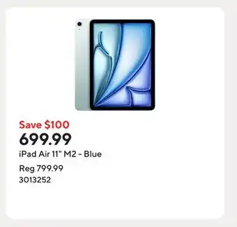 Staples iPad Air 11 M2 - Blue offer