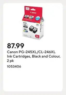 Staples Canon PG-245XL/CL-246XL Ink Cartridges, Black and Colour, 2 pk offer