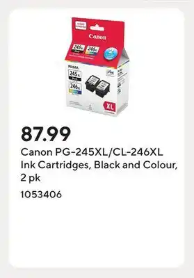 Staples Canon PG-245XL/CL-246XL Ink Cartridges, Black and Colour, 2 pk offer