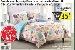 Hart 4 Pcs Comforter Sets includes a Decorative Cushion offer