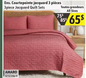 Hart 3piece Jacquard Quilt Sets offer