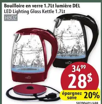 Hart LED Lighting Glass Kettle 1.7Lt offer